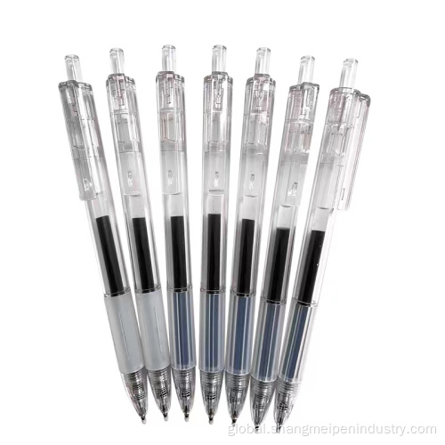 Plastic Pen  Cheap Transparent Gel Pen Ball Pen Factory